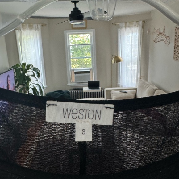 Black slip dress with sheer overlay - Picture 4 of 4